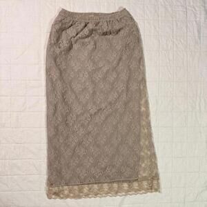 Vintage Anne Pinkerton Lace Skirt – Sheer Overlay with Removable Lining